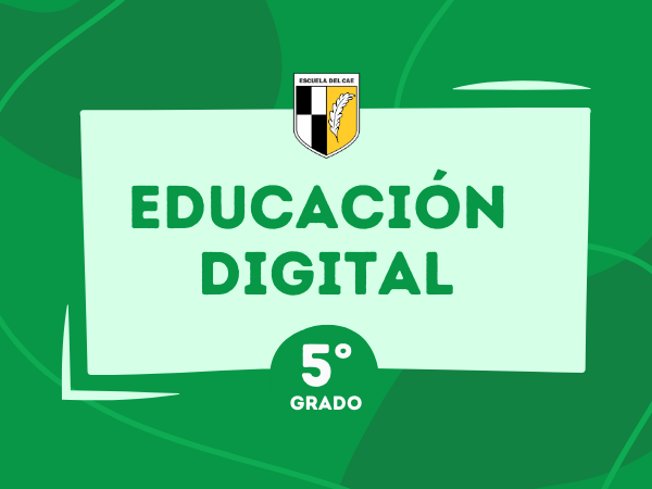 Educación Digital 5° - 2024