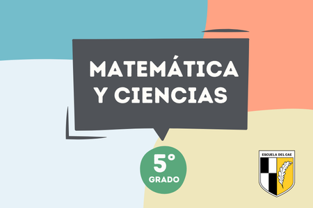 Matemática y Ciencias Naturales 5° - 2026